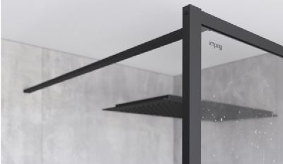 IMPEY SOHO BLACK WETROOM ADDITIONAL 1000mm BRACING BAR, AH24-BAR100 IMPEY SOHO BLACK WETROOM ADDITIONAL 1000mm BRACING BAR, AH24-BAR100